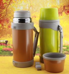 Stainless steel vacuum travel pot